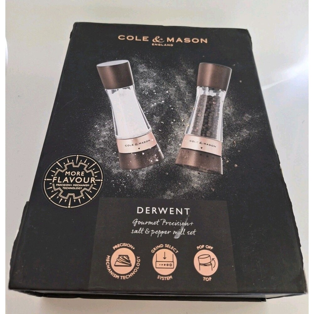 Cole & Mason Derwent Salt & Pepper Mill Set - 7.5" - Picture 3 of 5